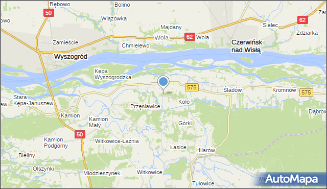 mapa Nowa Wieś-Śladów, Nowa Wieś-Śladów na mapie Targeo